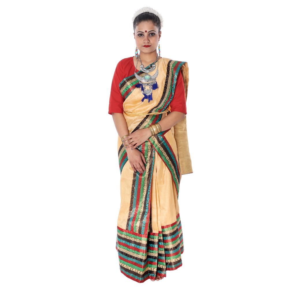Bihu Mekhla Chador Fancy Dress Costume
