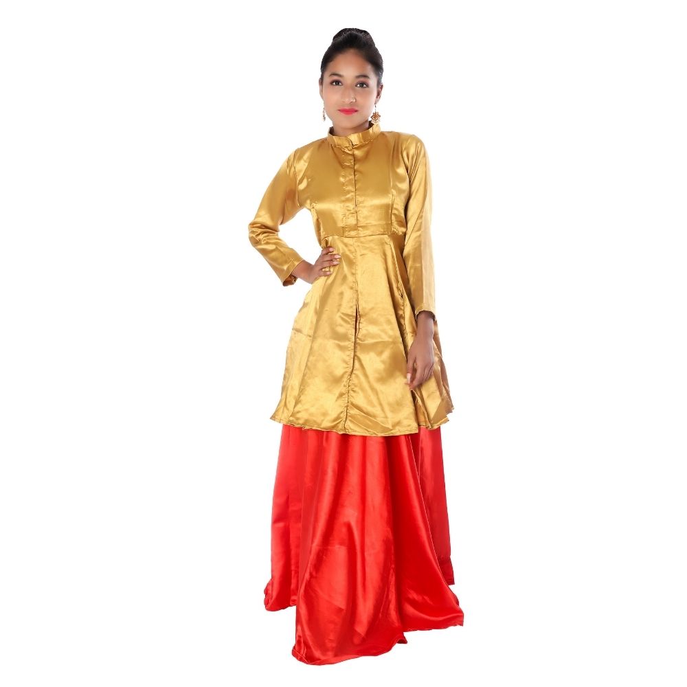 Indo Western Dance Fancy Dress Costume For Girls