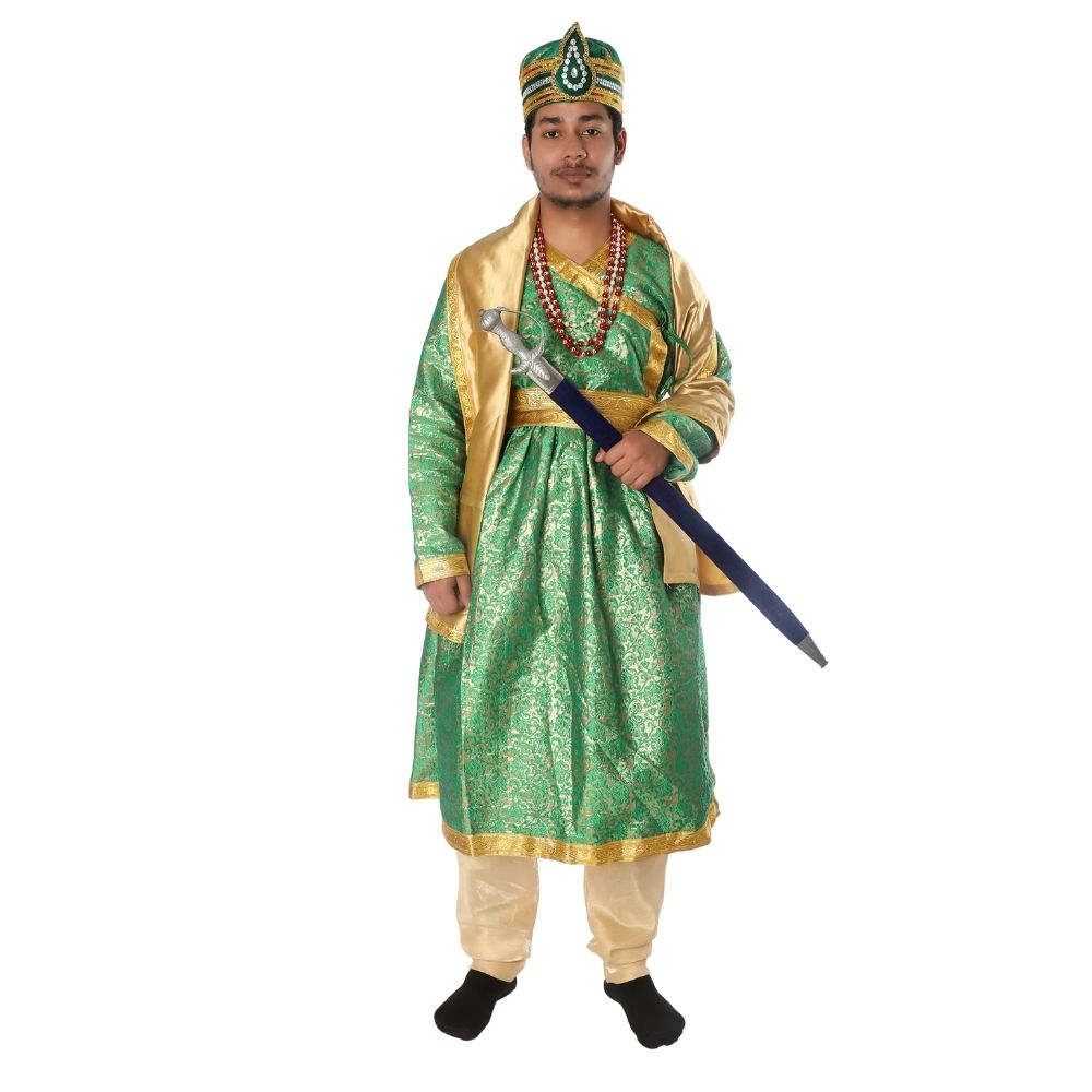 Mughal King Fancy Dress Costume For Boys