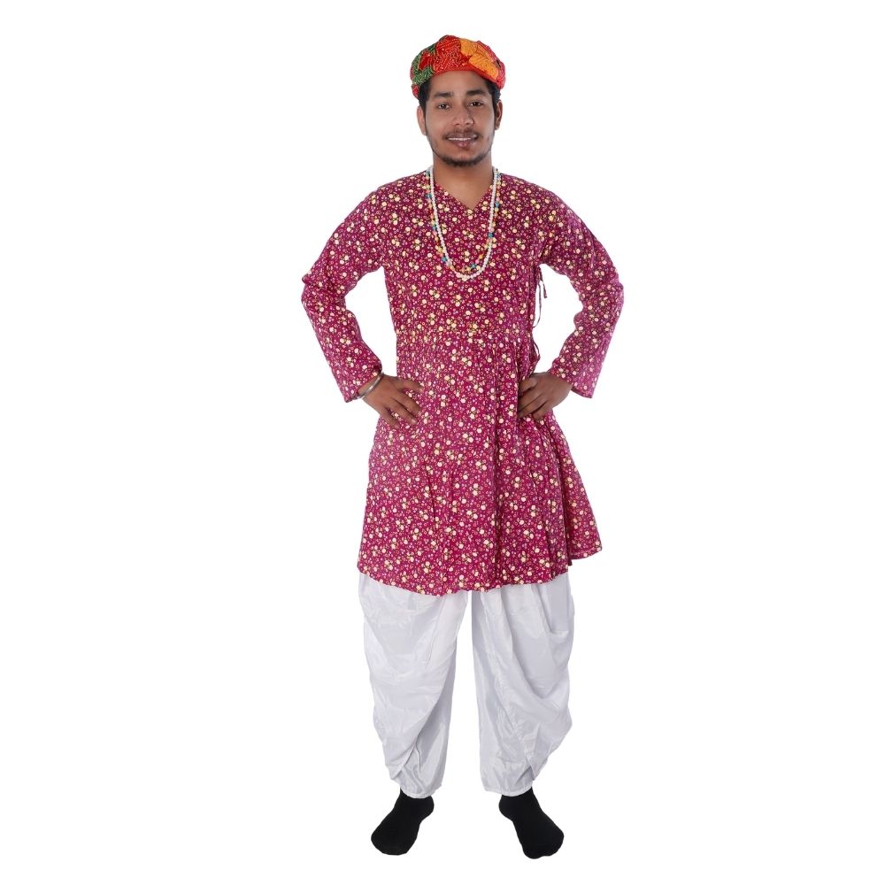 Rajasthani Folk Dance Fancy Dress Costume For Boys